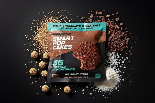 SMART POP CAKES WITH CREATINE 5G – DARK CHOCOLATE & SEA SALT