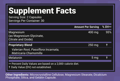 SMART MAGNESIUM – III types of Magnesium + Melatonin + Nighttime Blend